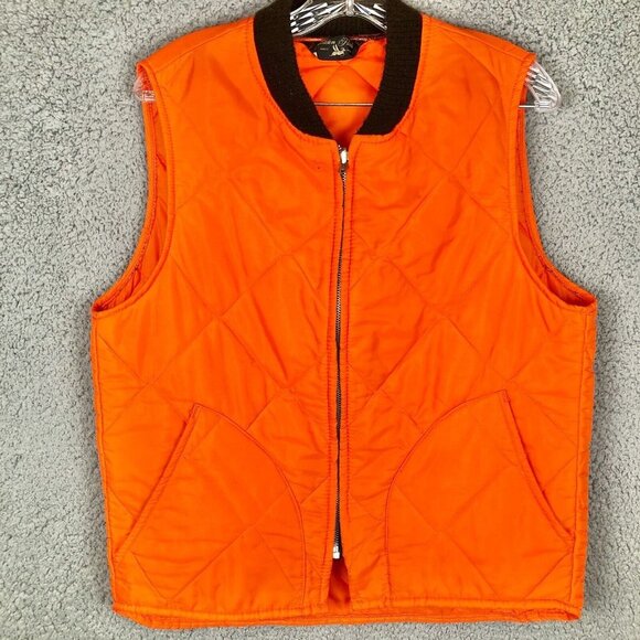 Golden Fleece Other - Vintage Golden Fleece Bomber Jacket Vest Orange Made In USA
